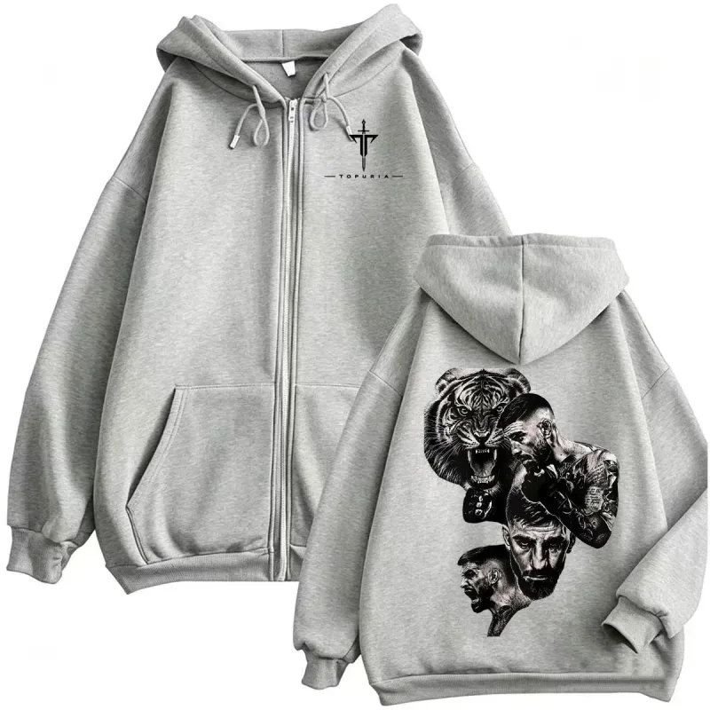 El Matador Ilia Topuria Fan Gifts Zipper Hoodies Men's Clothing Retro Classic Sweatshirts Jacket Coats Long Sleeve Zip Up Hoodie — image 6