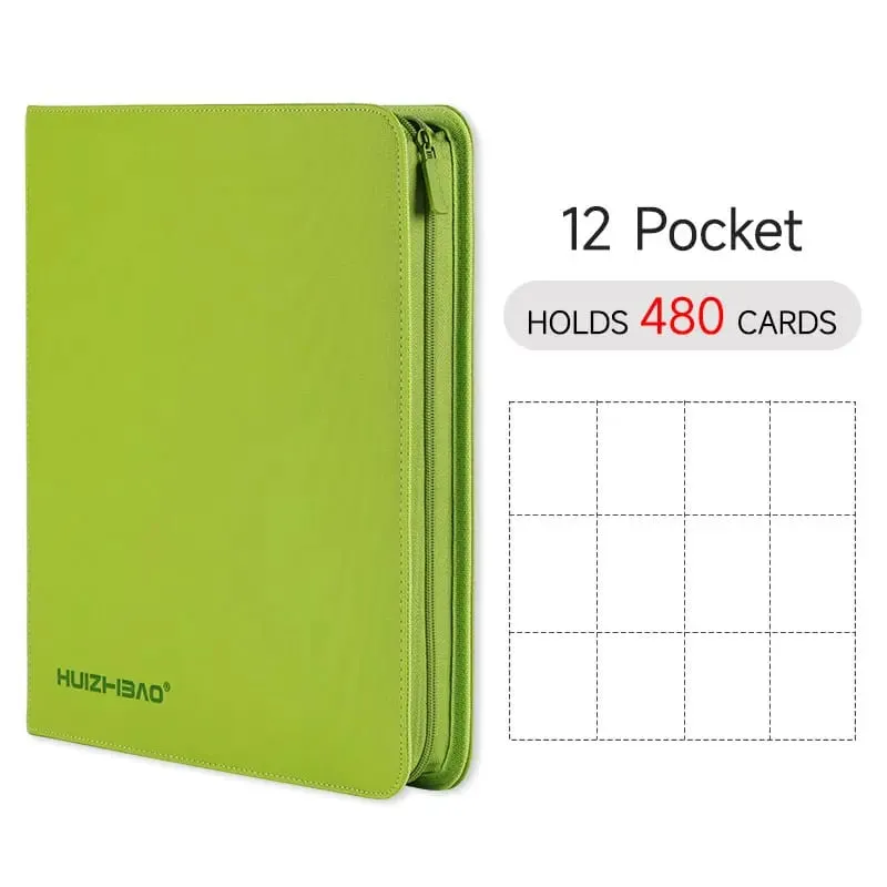 9/12 Pocket Zipper Card Binder Trading card album Durable Side Loading Card for mtg tcg for pokemon for yugioh for football