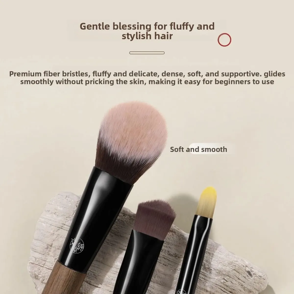 Walnut Wood 8Pcs Animal Hair Makeup Brush Set Fluffy Blush & Eyeshadow Foundation Blending Detail Makeup Brushes Cosmetic Tool — image 5