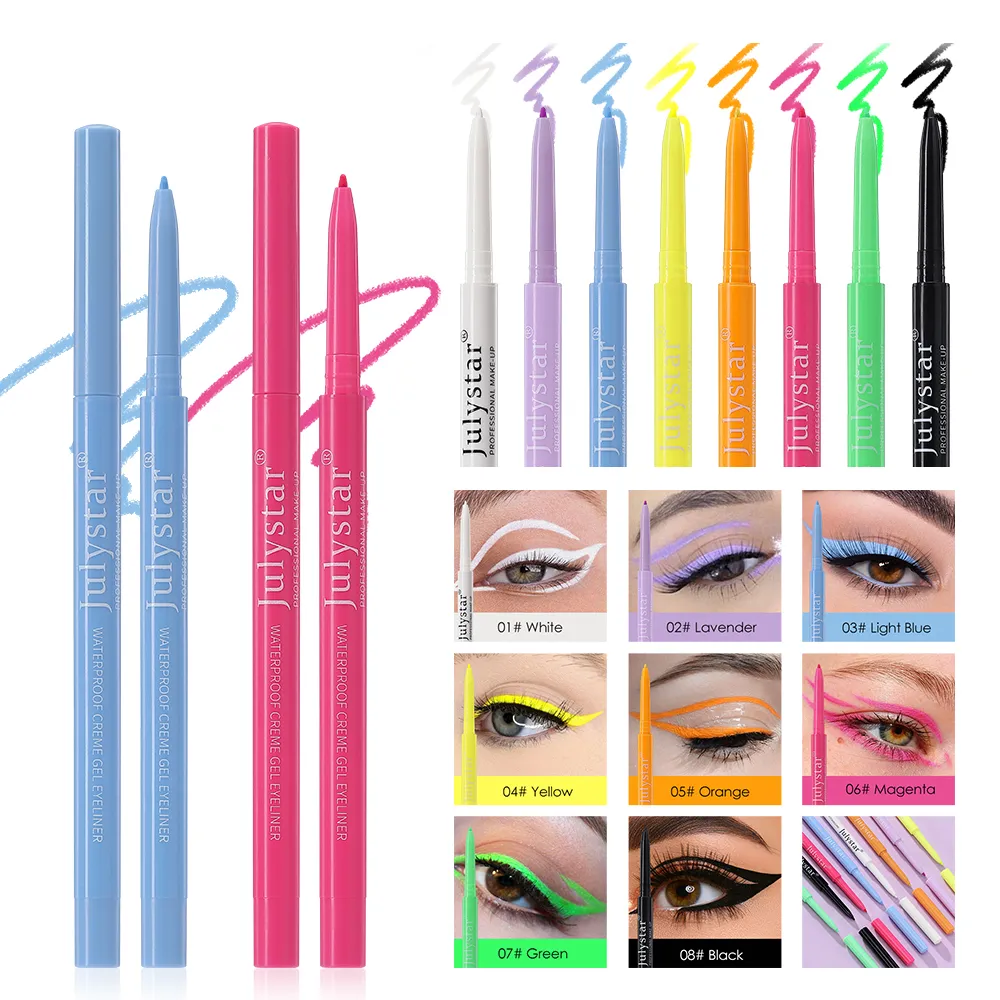 1PC White Matte Eyeliner Gel Pen Long Lasting Waterproof Eye Liner Pencil Quick-drying Non-smudge Eye Makeup for Women Cosmetics — image 5