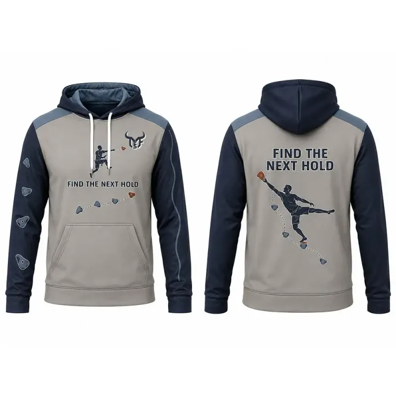 Climbing Themed Printed Hooded Sweatshirt Men's And Women's Outdoor Sport Pullover Autumn/Winter Casual Training Sports Hoodie β image 3