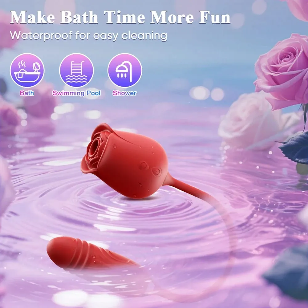 Clit Sucker Vibrator for Women Sucking Clitoris Stimulator with Thrusting Egg Female Masturbation Adult Goods Sex Toy for Women