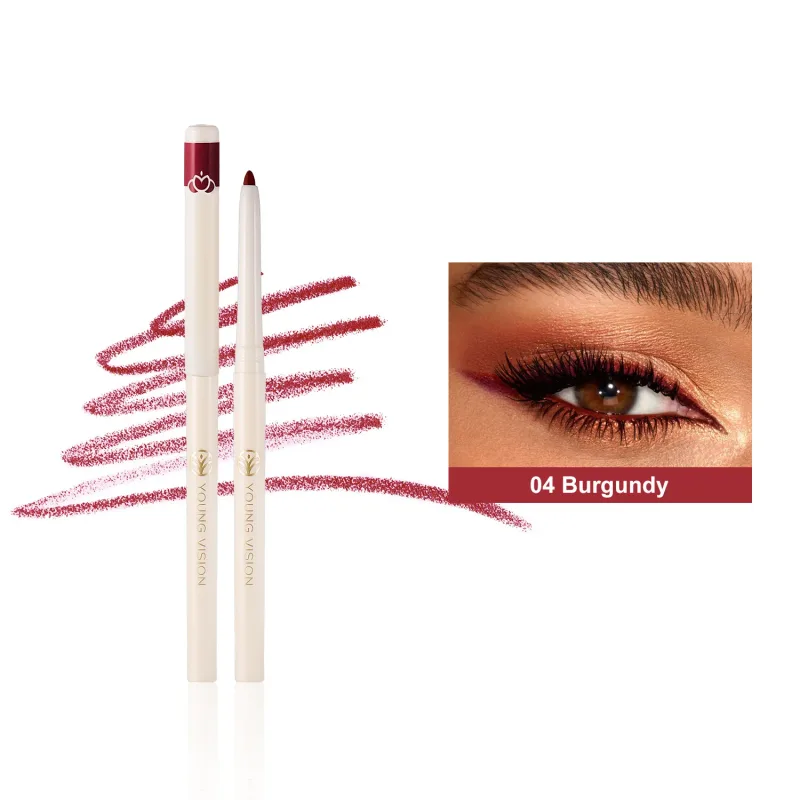 Silky Long Lasting Eye Liner Pencil Blade Tip Natural Matte Wine Red Eyeliner Easy To Color and Waterproof Eye Make Up Cosmetics — image 10