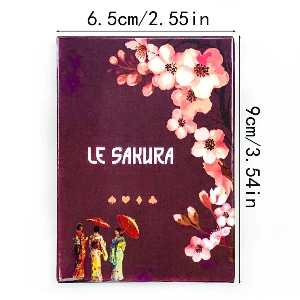 Novo jogo de cartas le sakura 36 cartas flores de cerejeira elegante e compacto inclui guia ideal para práticas espirituais de viagens — image 6