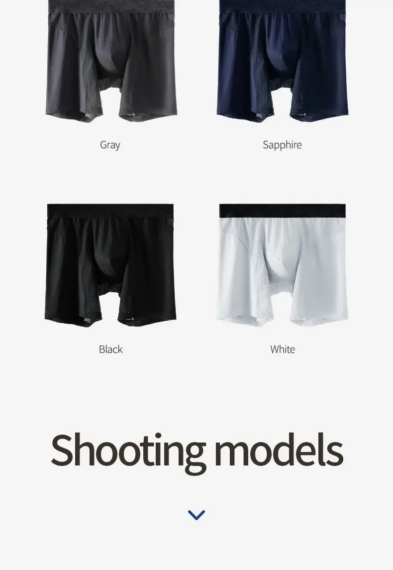 Sous-vêtements de sport étendus, boxer pour hommes, course modale anti-abrasion des jambes, short quadrangle d'entraînement respirant de grande taille