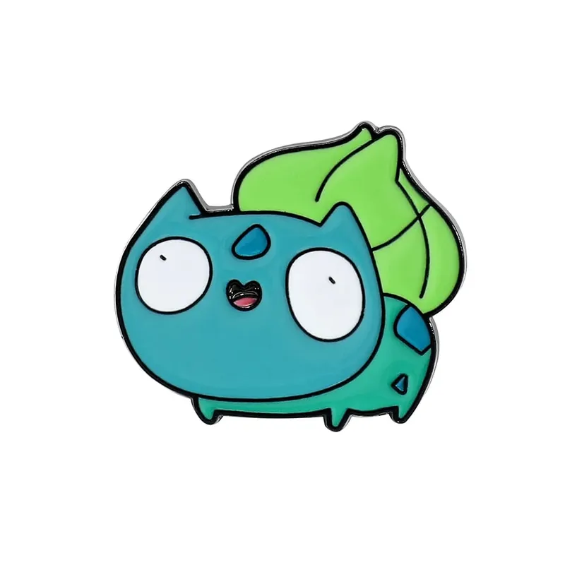 Anime Pokemon Enamel Pin Pikachu Bulbasaur Psyduck Squirtle Badge Brooch Denim Clothes bag Cute Animal kid Jewelry Gift toy — image 9