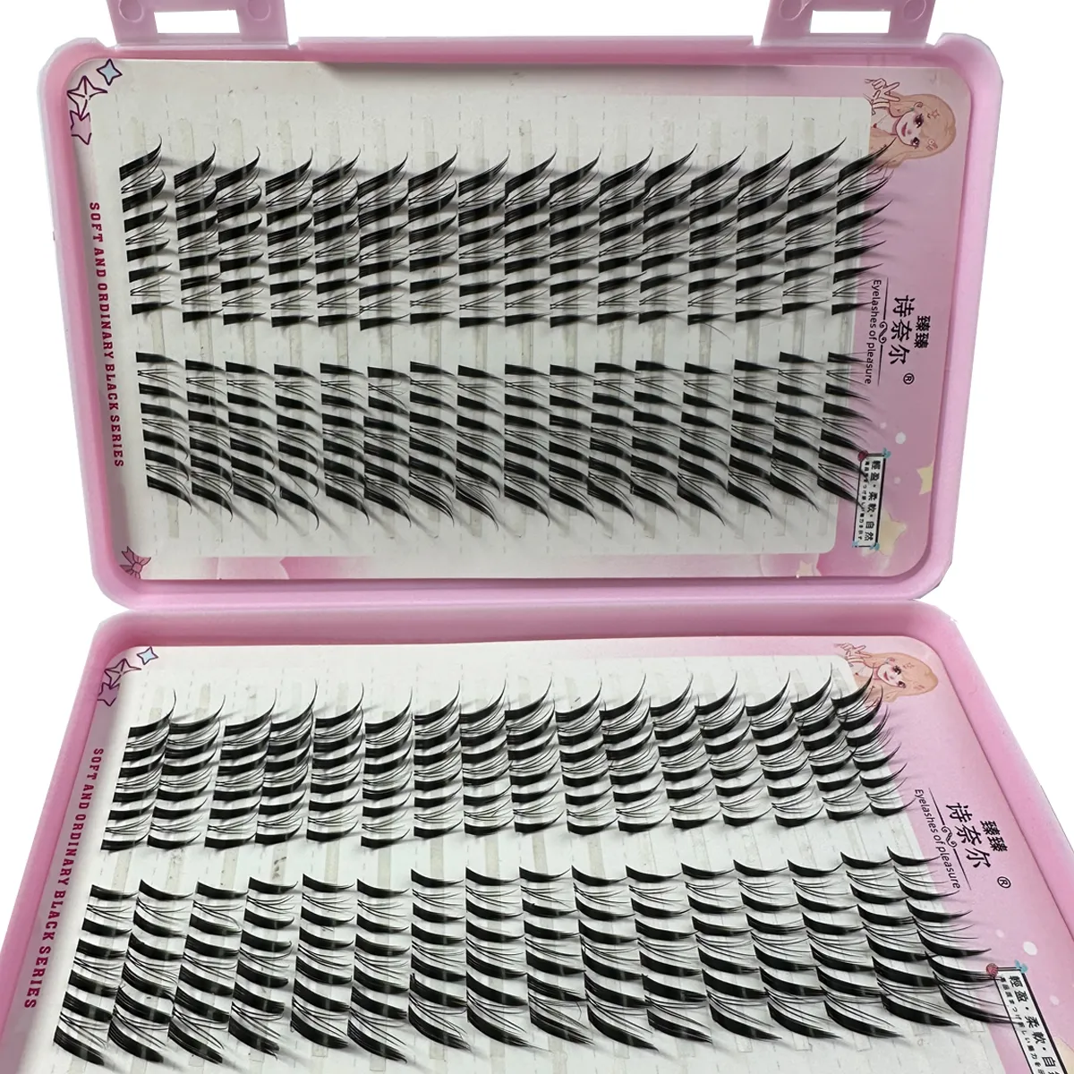 32 linhas de olho de raposa manga cluster cílios de olho de gato cílios individuais olhar natural diy extensão de cílios volume lash clusters