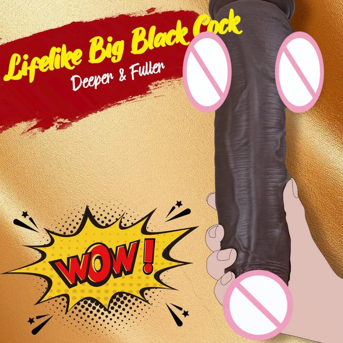 Realistic Silicone Dildo for Women Soft Skin-like Flexible Penis G-Spot Stimulator Manual Adult Sex Toy for Female Solo Use