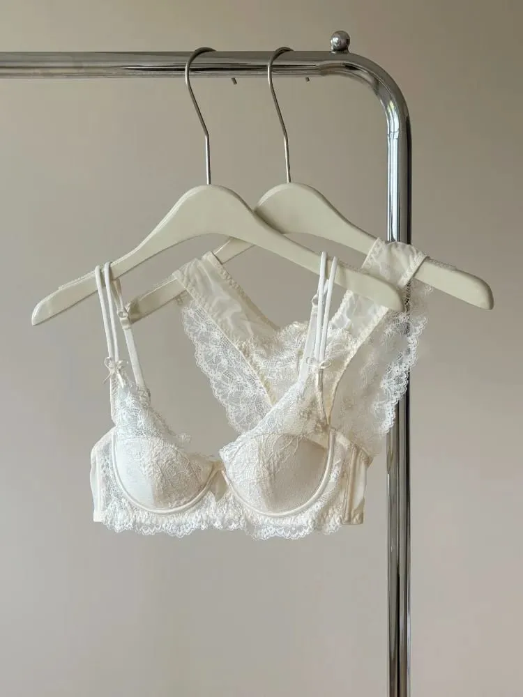 Sutiã minimizador feminino estilo francês, conjunto de lingerie sexy, suporte de peito grande, meia xícara, arame macio, anti-flacidez, conforto, sutiãs finos — image 5