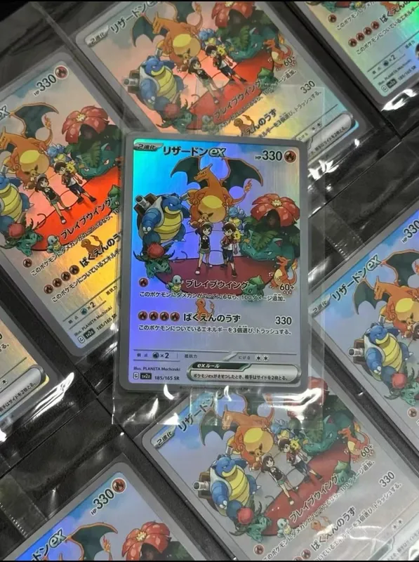 Diy Self-control Ptcg Pikachu Charizard Venusaur Blastoise Pokemon Card Anime Collection Cards Gift Toys