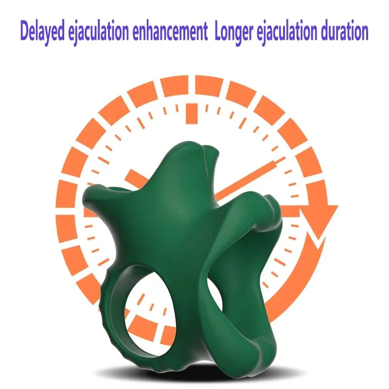 Sexy lip Mouth Penis Ring Male Penis Enlarger Extender Testicle Restraint Cock Ring Lock the Sperm Male Penis Training Sex Toys — image 3