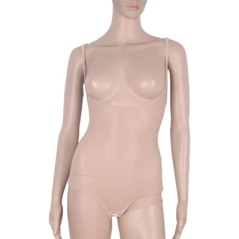 Women Vest Camisole Belly Dance Sheer Mesh Leotard Halter Neck Open Bust Bodysuit Sleeveless Dancewear Training Practice Costume — image 2
