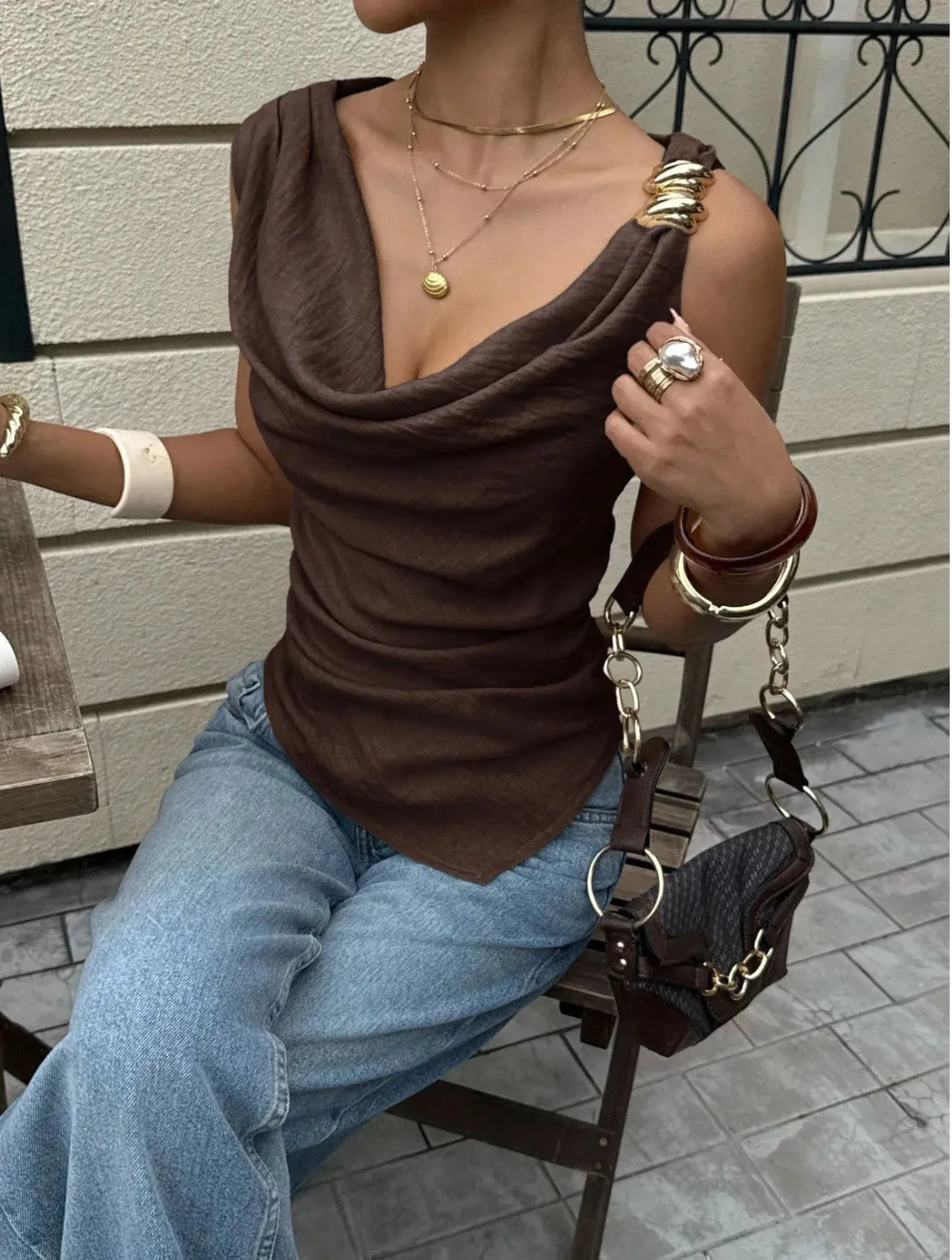 2026 New Women's Summer Tank Top with Metallic Accents — image 13