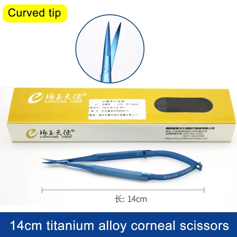 Ciseaux cornéens pour chirurgie ophtalmique, outils chirurgicaux cosmétiques, micro-ciseaux médicaux chirurgicaux