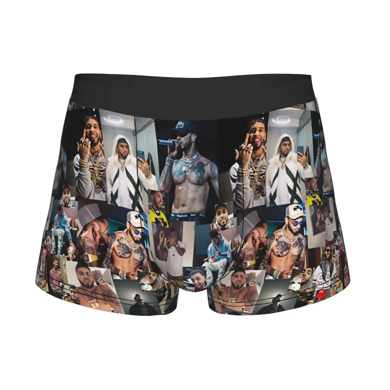 Male Funny A-Anuel AA Underwear Boxer Briefs Stretch Shorts Panties Underpants — image 3