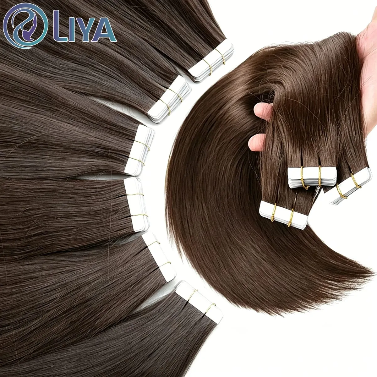 #2 Bone Straight Tape In Hair Extensions 50g/20pcs Skin Weft Invisible Tape In Human Hair Extensions 100% Human Hair For Woman — image 2