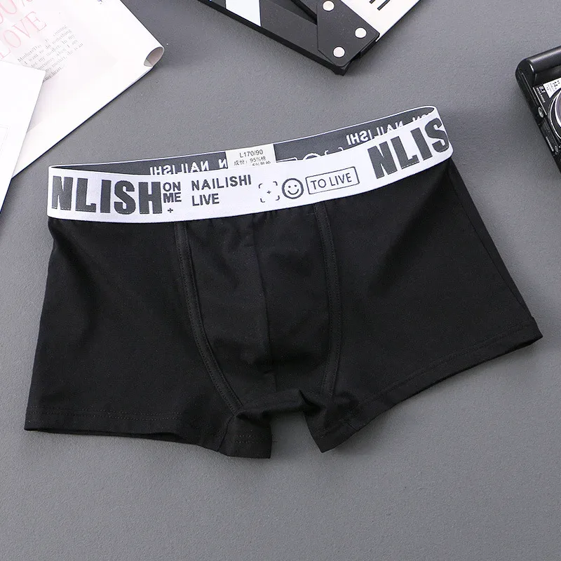 [Bloom the love] Jenama Solid 1pcs/3pcs Boxer Lelaki Seluar Dalam Kapas Boxershort Mens Boxers Man Cuecas Masculina Saiz M-3XL nl-112