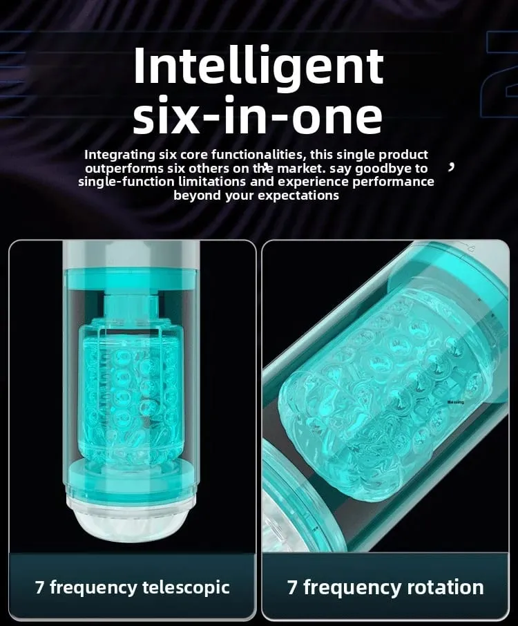 Viewing Window Waterproof Masturbation Cup Vacuum Sucking Tongue Licking Blowjob Telescopic Rotating Male Masturbator Sex Toy — image 3