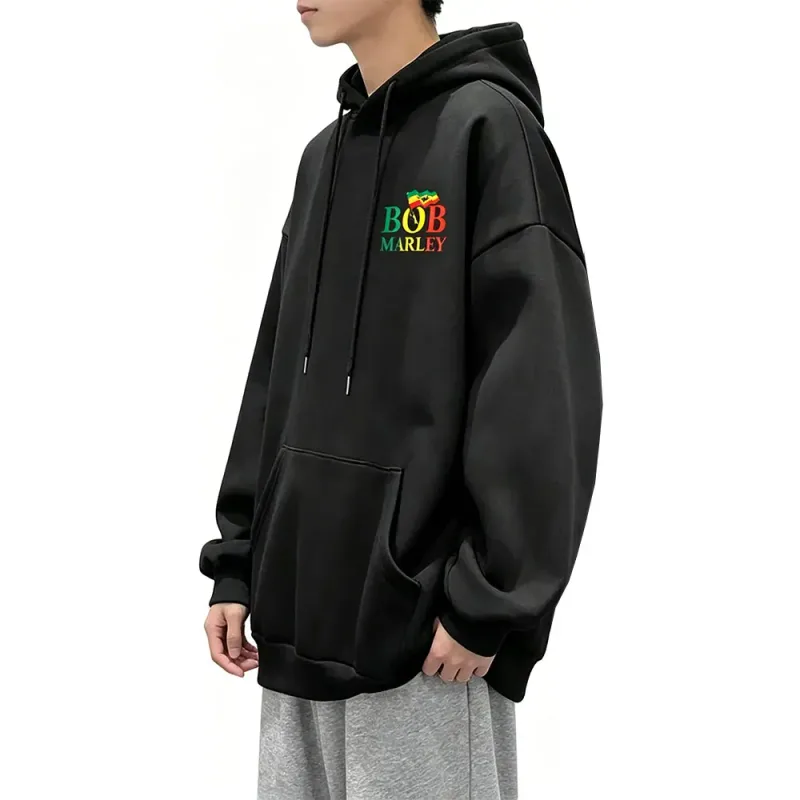Reggae Bob Marley Face Graphic Hoodie Catch A Fire Album Merch Pullover Hoodies Men Women Casual Vintage Oversized Sweatshirt — image 9