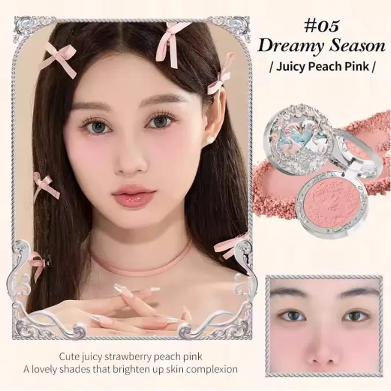 Flowerknows Strawberry Cupid All-In One Gift Box Makeup Kit Professional Palette Swan Blusher Blush Set Lip Cream Flower Knows — image 3