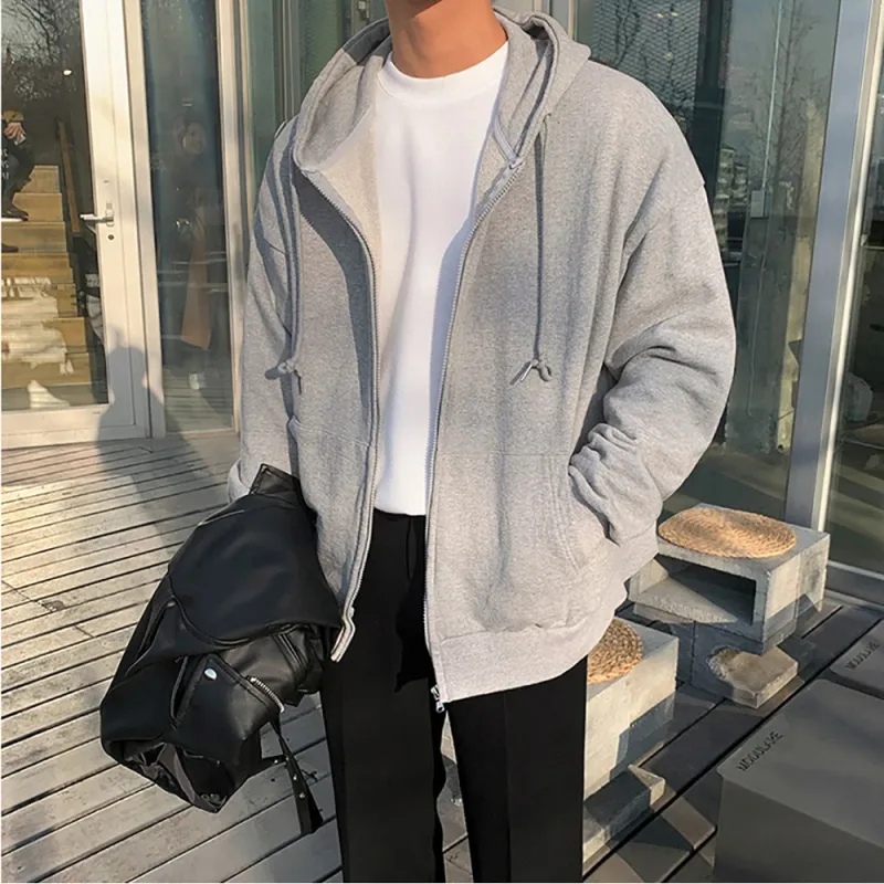 2025 New Fashion Zipper Hoodies Women/Men Fashion Long Sleeve Hooded Sweatshirt Casual Autumn Winter Sportwear Solid Clothes — image 7