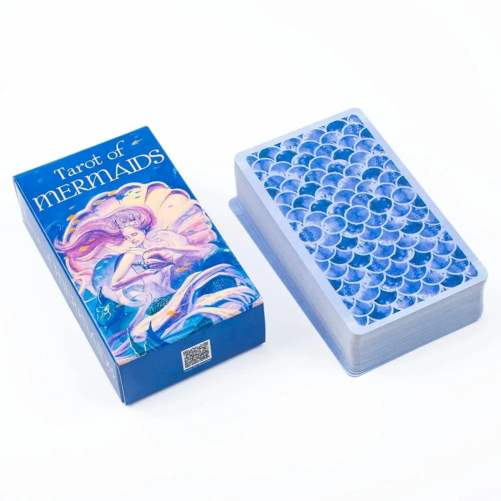 Tarot of Mermaids 78-Card Deck for Board Games - Beautiful Sensual Creatures Ambiguous Charm Compact Size 10.3x6cm — image 1