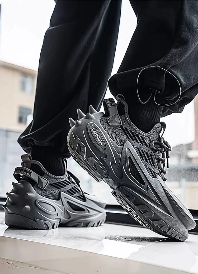 Original Brand Shoes for Man Luxury Knit Breathable Mecha Design Men Sneakers Increased Height Dad Shoes Fashion Socks Shoes — image 8
