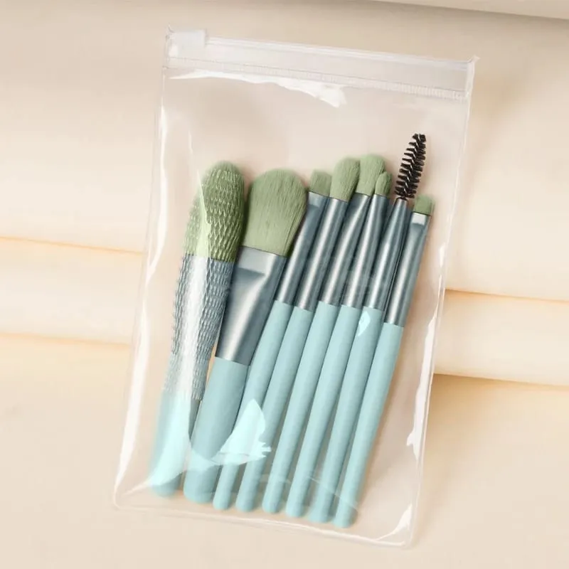 【B】8Pcs Makeup Brush Set Makeup Concealer Brush Blush Loose Powder Brush Eye Shadow Highlighter Foundation Brush Beauty Tools — image 10