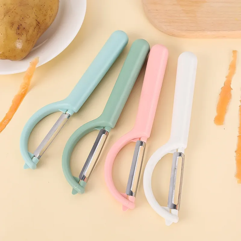 Roestvrijstalen dunschiller voor het verwijderen van aardappel-fruitschillen Groenteschaafschiller Handmatig snel schillen Vegetavle Cutter Keukengereedschap — image 6