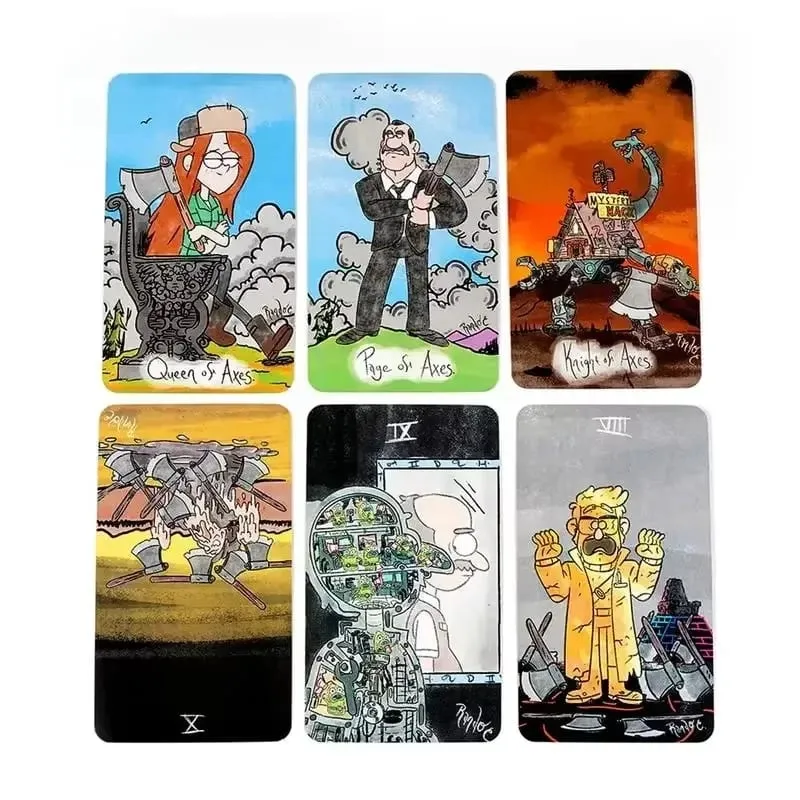 The Mystery Tarot Card Deck Gravity Falls Inspired 78 Card Deck Witchy Beginner Tarot — image 3