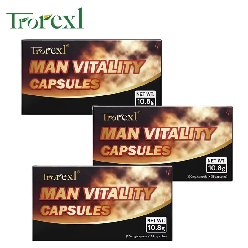 Epimedium Ginseng Capsules Booster for Men Enhance Energy & Endurance Muscle Growth Supplement Non-GMo — image 8