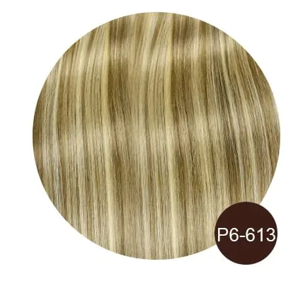 Solove Straight 6D-2 Virgin Human Hair Extensions Handmade Seamless Loop Micro Ring Hair Extensions 10-30” 50g/set Natural Color — image 21