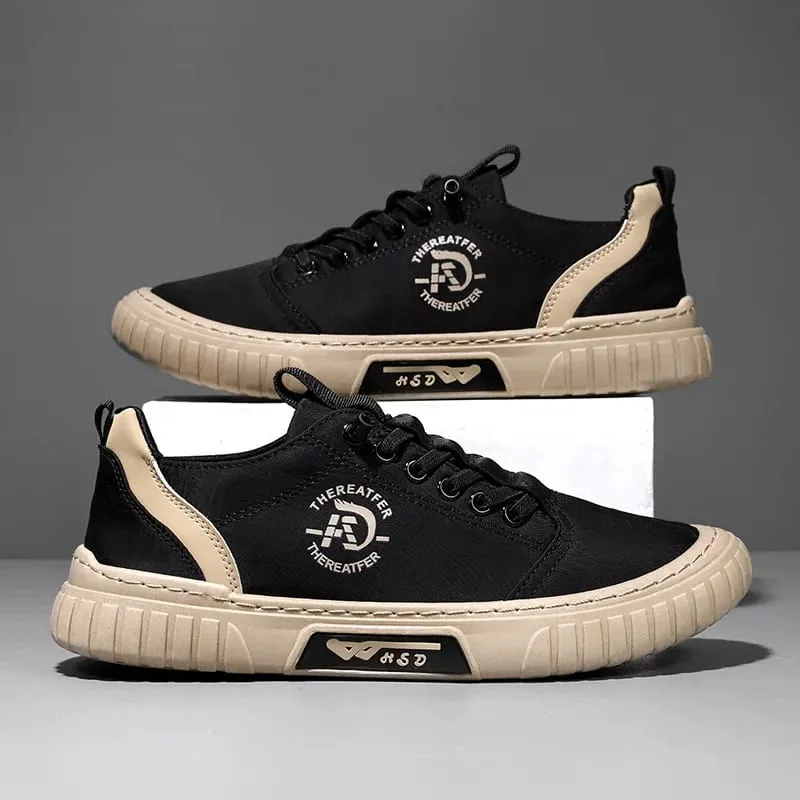 [Men's Skate Sneakers] Sneakers - Men's New Spring/Autumn Skate Shoes - Classic and Versatile - Fashionable and Trendy - Suitable for Daily Wear and Outdoor Leisure - Ideal as Birthday Gifts Christmas Gifts and Halloween Gifts
