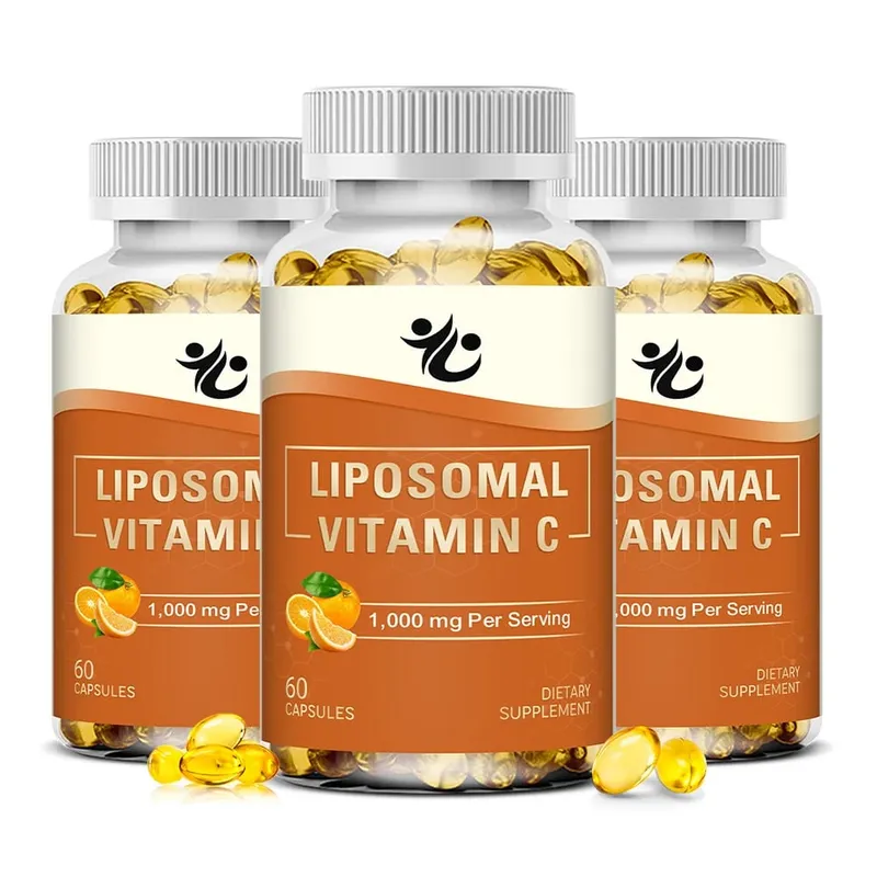 Capsules de vitamine C liposomale 1000 mg, soutien à la défense immunitaire, production de collagène, éclat de la peau, bien-être cognitif et circulatoire — image 10