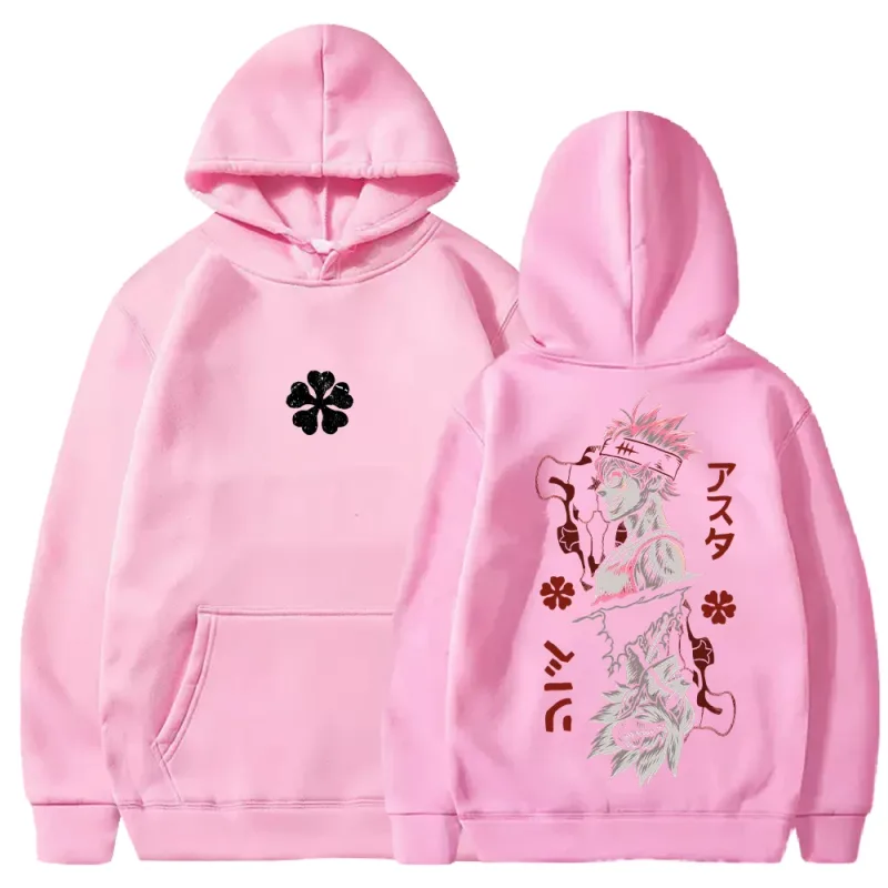 Black Clover Asta Printed Hoodies Manga Fashion Hooded Tops Men Women Clothing Long Sleeves Casual Fleece Loose Soft Streetwear — image 10