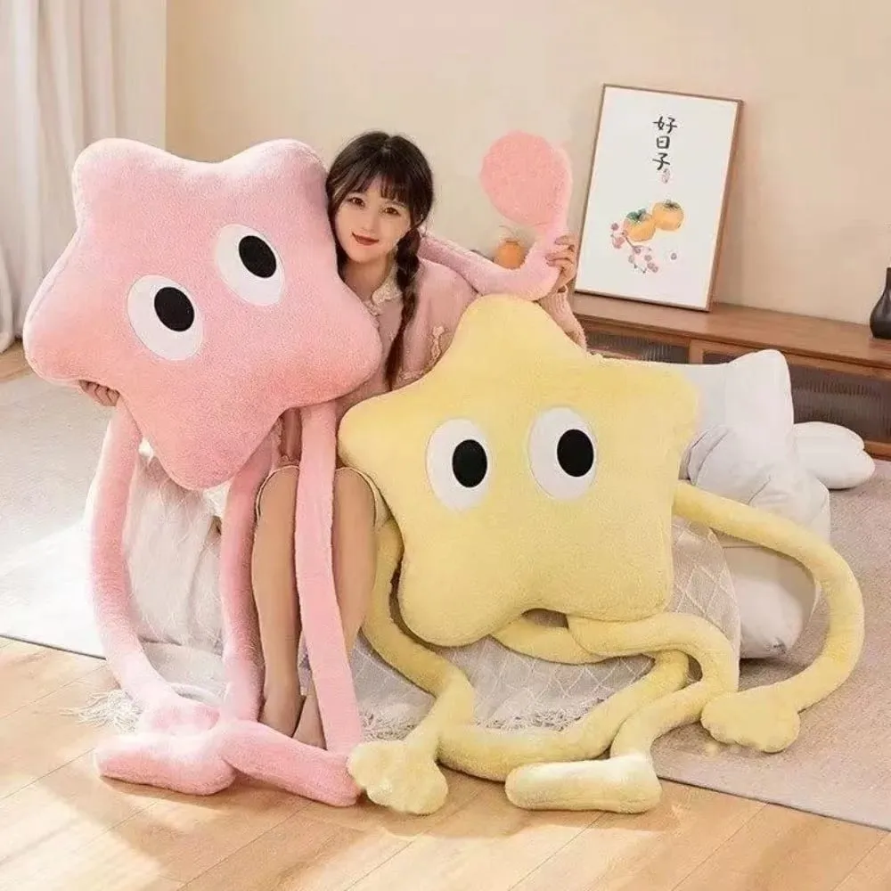New 110cm Star Plush Pillow Plush Soft Stuffed Cushion Throw Pillow Gift — image 3
