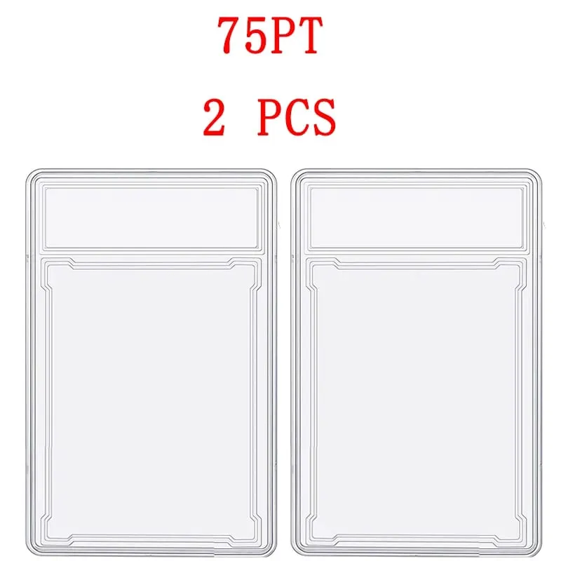 35/55/75/100PT Trading Cards Slab Label Grade Baseball Star Card Sleeves Protector Acrylic Hard Plastic Game Grade PTCG Gift Toy — image 19
