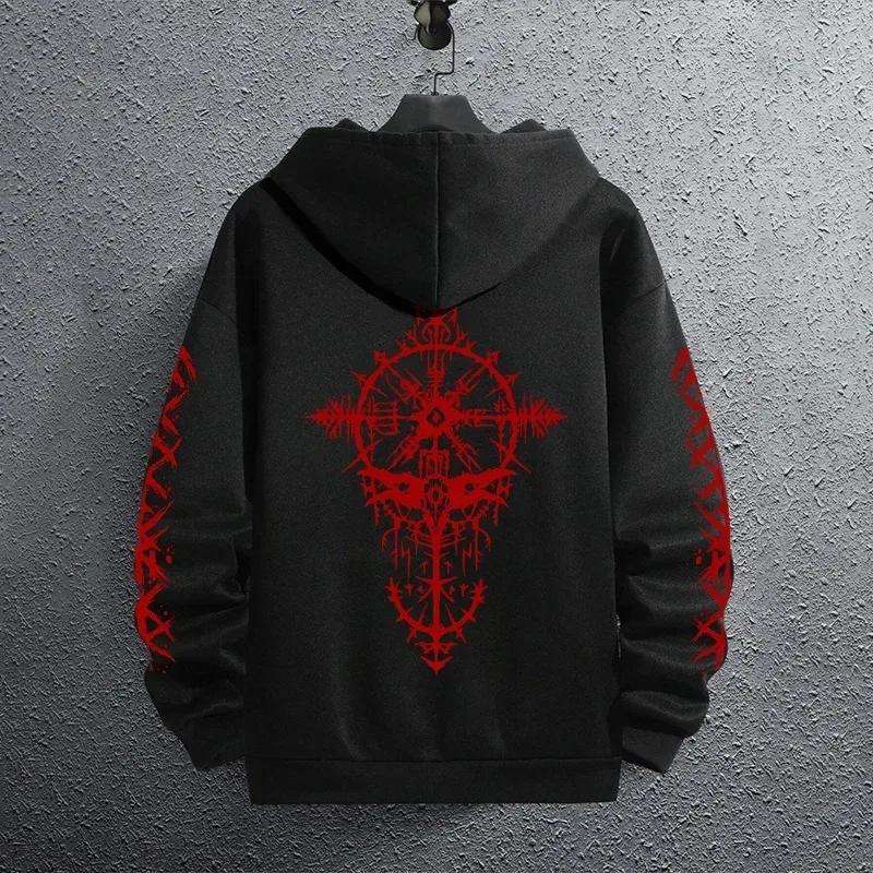 2025 Brand New Black Sweatshirts Autumn Winter Male Daily Casual Sporty Jogging Hoodie Men's Outwear Fashion Pullover — image 10