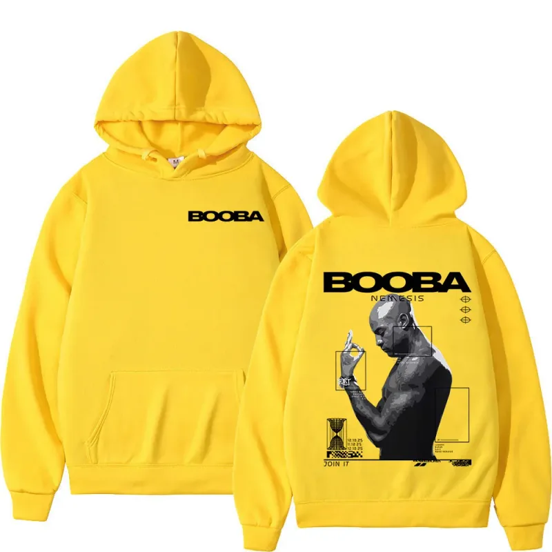 France Rapper Booba Nero Nemesis Hoodies Men's Clothing Retro Fashion Hip Hop Long Sleeves Hooded Sweatshirts Oversized Pullover — image 10