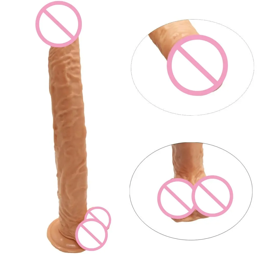 40cm Realistic Long Dildo Big Penis Huge Dildos Vaginal Masturbation G Spot Stimulation Anal Butt Plug For Women Sex Toys 18+ — image 4