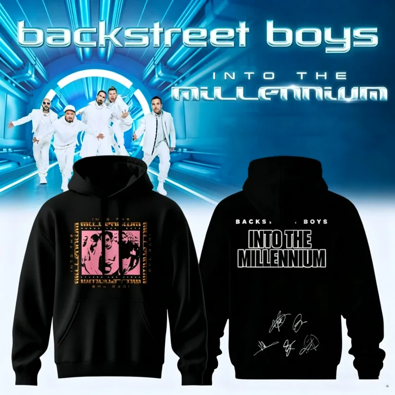 2026 Y2K Millennium Pop Band Hoodie Double Sided Graphic Print Oversized Pullover Vintage Fan Hooded Sweatshirt — image 9