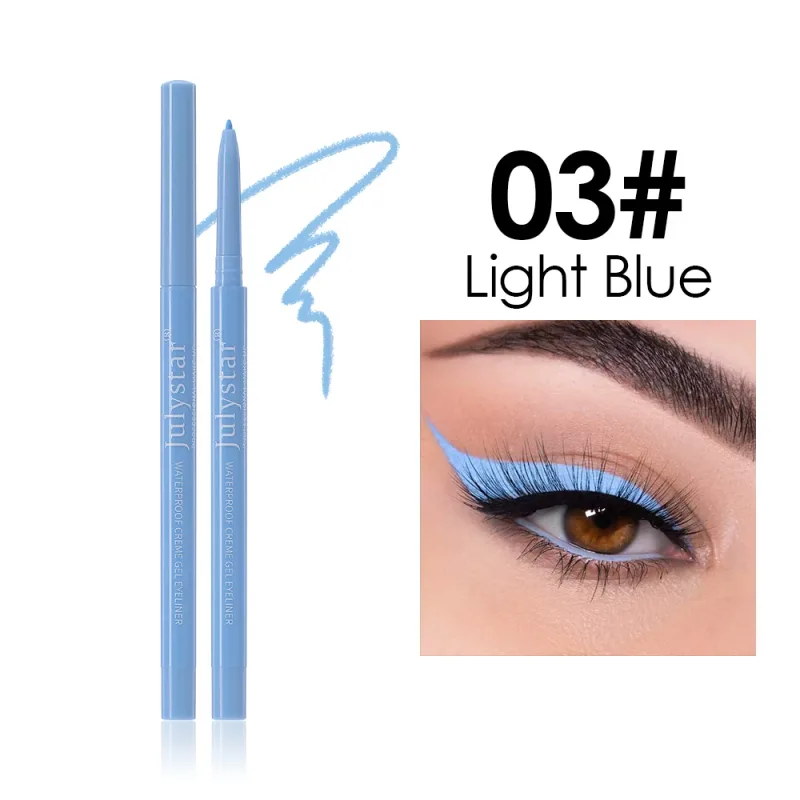 1PC White Matte Eyeliner Gel Pen Long Lasting Waterproof Eye Liner Pencil Quick-drying Non-smudge Eye Makeup for Women Cosmetics — image 14