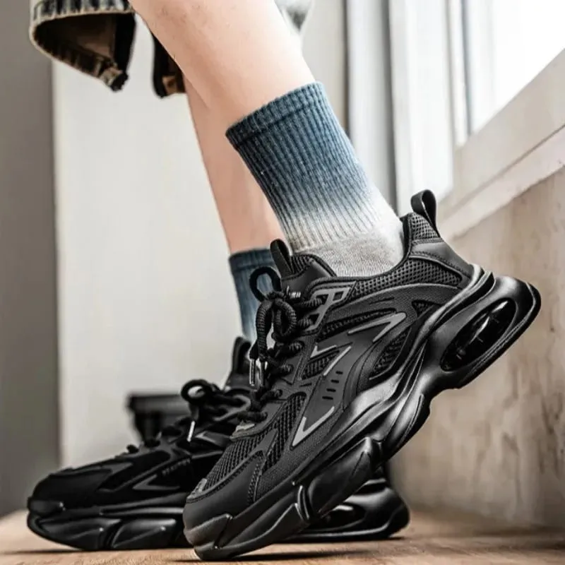Spring and Autumn New Women's Mesh Breathable Casual Shoes Lightweight Soft Soled Sneakers Thick Soled Non Slip Walking Shoes