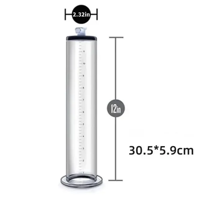Male Penes Pump Manual Vacuum Penis Enlarger Mga Sex Toys Para sa Lalaki Pagpapalaki ng Penis Penile Extender Trainer Mga Matanda na Mga Produktong Sex 30cm