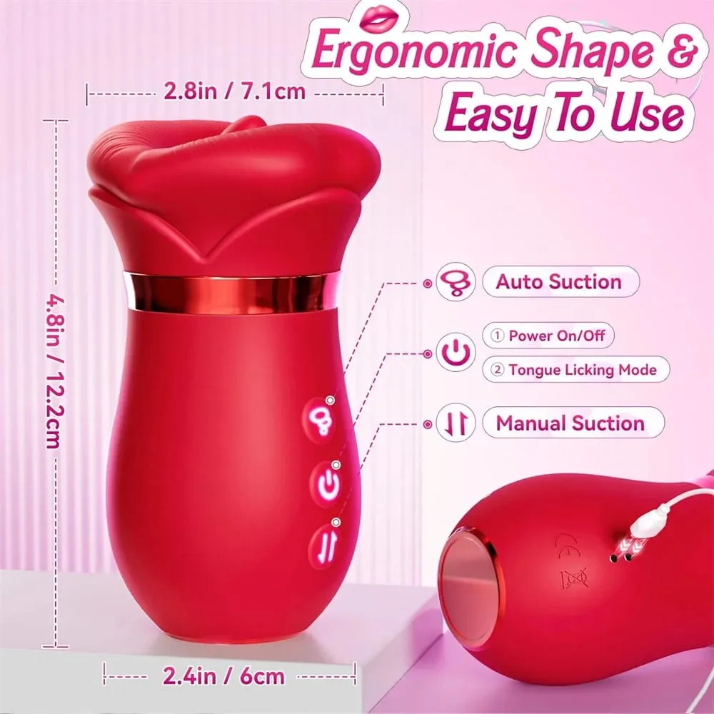 Sex Toys for Women Tongue Licking Breast Sucking Vibrator G-spot Nipples Clitoris Stimulation Female Masturbator Adult Supplies — image 6