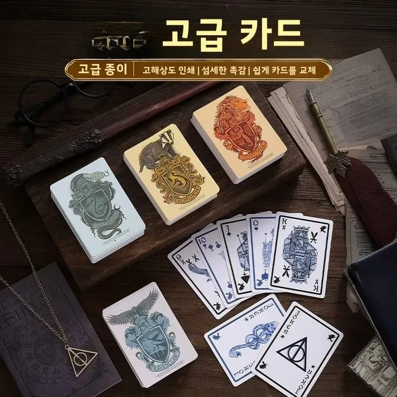 harry potter Four Colleges Poker Cards Movies TV Toys Series Magic Playing Card Entertainment Game Toy Badge Poker Figure Gift — image 3