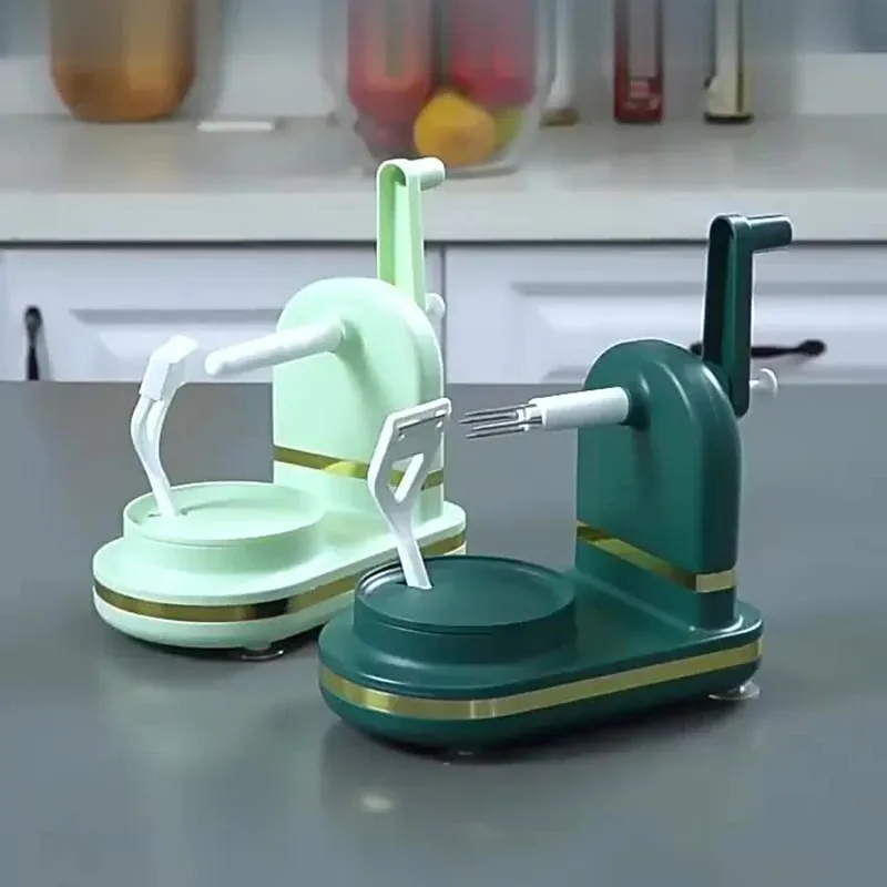 3-in-1Hand-cranked Rotating Fruit/Vegetable Peeler Stainless Steel Blades Apple Cutter Pambahay Pagbabalat Machine Mga Gadget sa Kusina