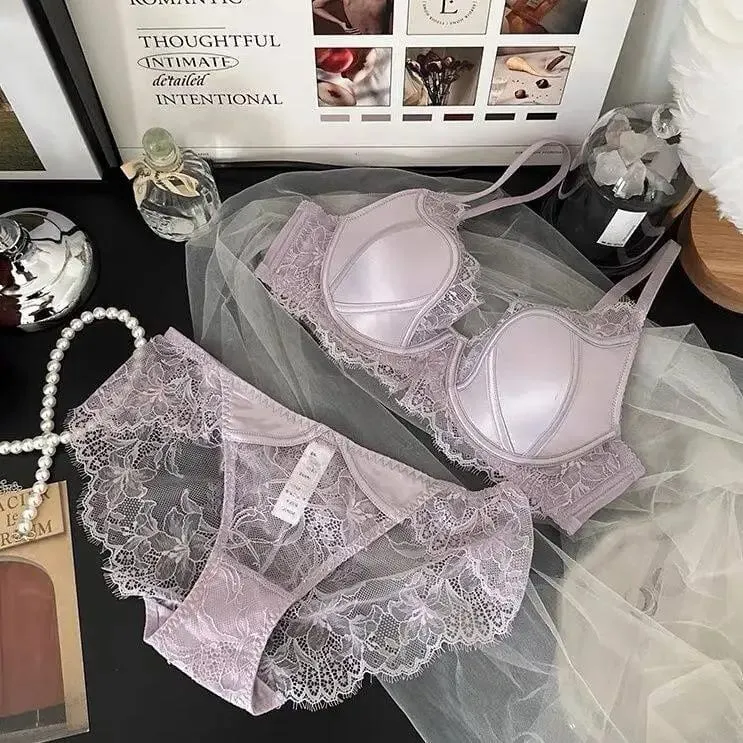 Black Purple French Lace Lingerie Full Bust Minimizer Bra Reduce Breast Size Lift Shape Prevent Sagging Sexy Push Up S-XL 32-38 — image 10