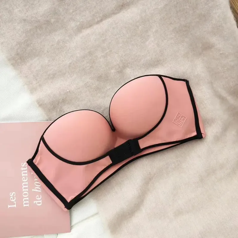 NEW Women's Cotton Bra Sexy Underwear Fashion Push Up Comfort Brassiere Strapless Breathable Underwear Female Lingerie — image 5