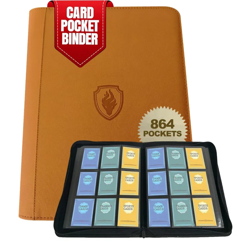 9-Pocket Ring-Less Card Binder Double Capacity Can Hold 864 Cards Suitable for Sport/YGO/PTCG/Game Cards — image 8
